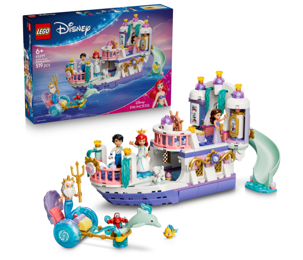 LEGO DISNEY 43299 Królewska łódź weselna Arielki - 1529815 - zdjęcie 2